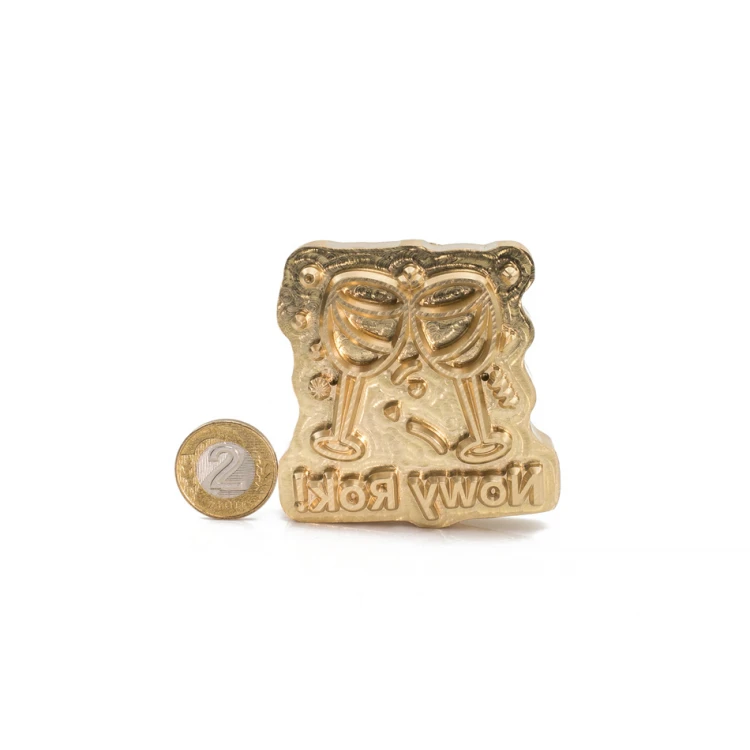 Stempel do wyciskania logotypu na gorąco i zimno - wymiary matrycy: 58,7x61mm - CNC083
