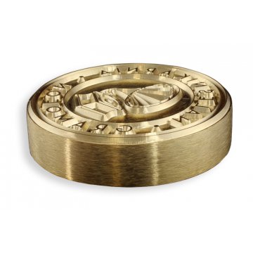 Stempel do wyciskania logotypu na gorąco i zimno - średnica matrycy: 63mm -  CNC 