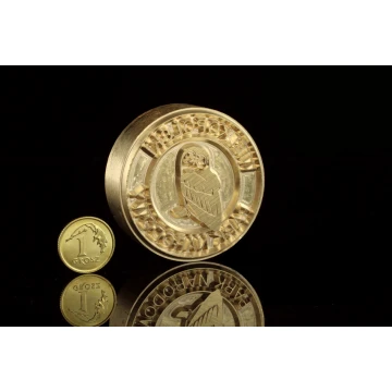 Stempel do wyciskania logotypu na gorąco i zimno - średnica: 43mm - CNC