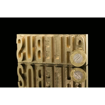 Stempel do wyciskania logotypu na gorąco i zimno - wymiary matrycy: 100x40mm - CNC