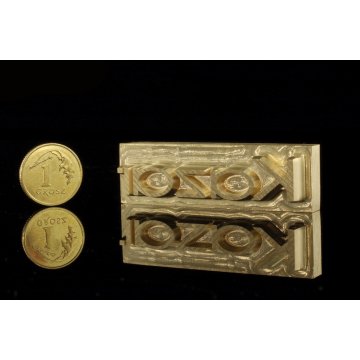 Stempel do wyciskania logotypu na gorąco i zimno - wymiary matrycy: 50x15mm - CNC