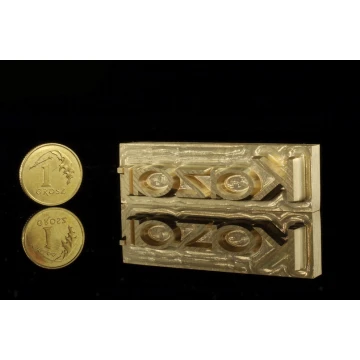 Stempel do wyciskania logotypu na gorąco i zimno - wymiary matrycy: 50x15mm - CNC