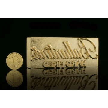 Stempel do wyciskania logotypu na gorąco i zimno - wymiary matrycy: 72x29,8mm - CNC