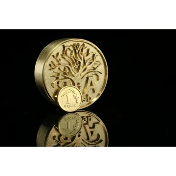 Stempel do wyciskania logotypu na gorąco i zimno - średnica matrycy: 42mm -  CNC 