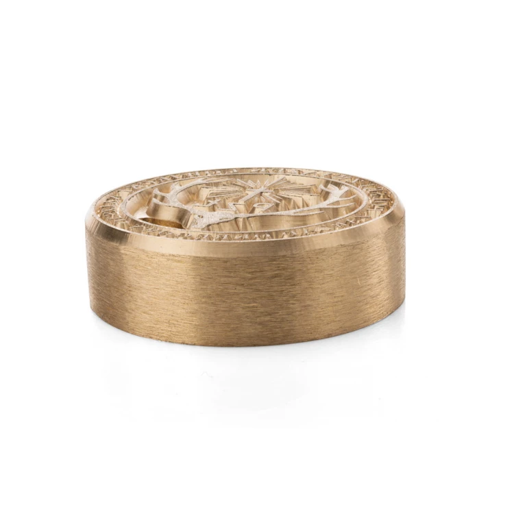 Stempel do wyciskania logotypu na gorąco i zimno - wymiary matrycy: 50x50mm - CNC094 