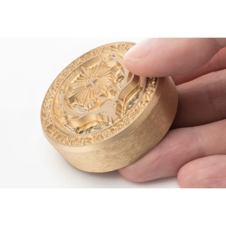 Stempel do wyciskania logotypu na gorąco i zimno - wymiary matrycy: 50x50mm - CNC094 