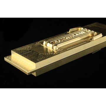 Stempel do wyciskania logotypu na gorąco i zimno - wymiary matrycy: 118x32mm -  CNC 