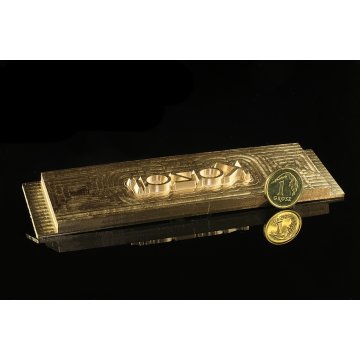 Stempel do wyciskania logotypu na gorąco i zimno - wymiary matrycy: 118x30mm -  CNC 