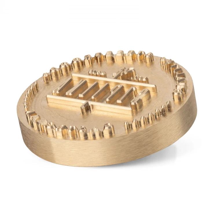 Stempel do wyciskania logotypu na gorąco w pieczywie - wymiary matrycy: 73x73mm - CNC110 