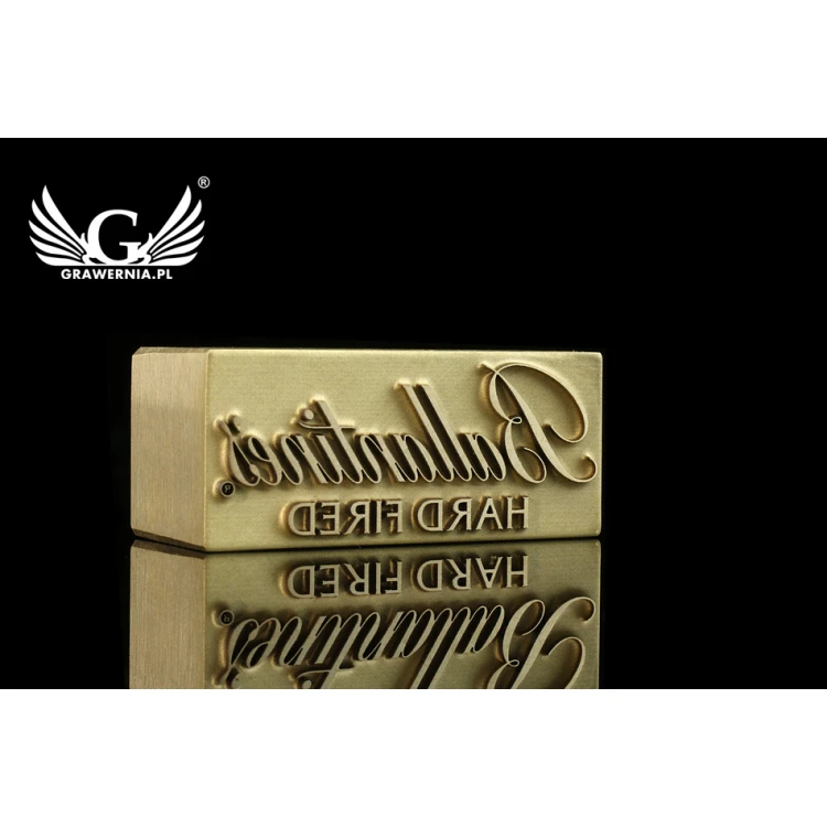 STEMPEL do wypalania logotypu na gorąco - wymiary matrycy: 32x13,9mm - LASER 