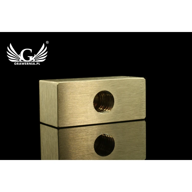 STEMPEL do wypalania logotypu na gorąco - wymiary matrycy: 32x13,9mm - LASER 