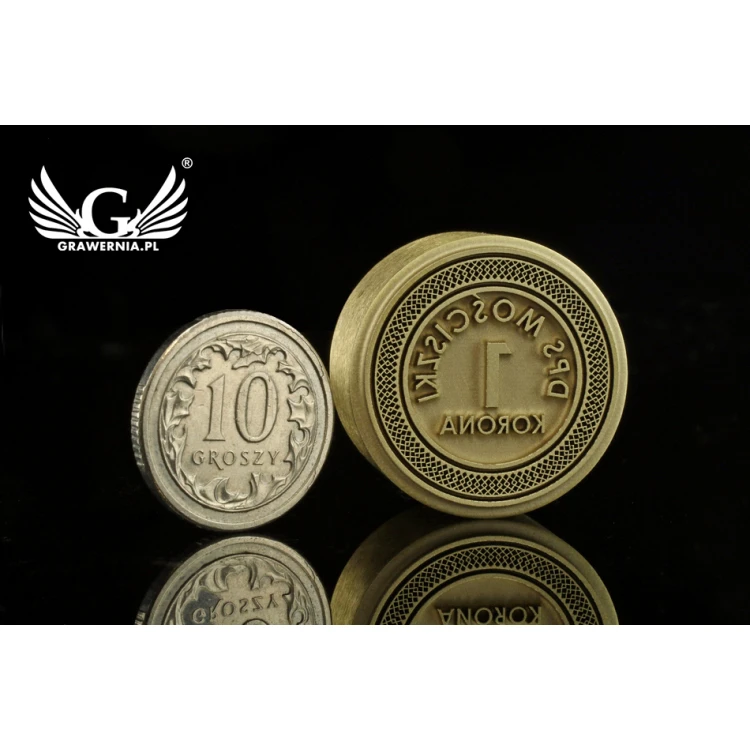 STEMPEL do wypalania logotypu na gorąco - średnica matrycy: 22mm - LASER 