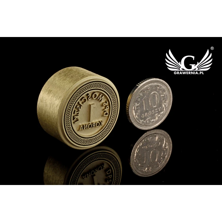 STEMPEL do wypalania logotypu na gorąco - średnica matrycy: 22mm - LASER 