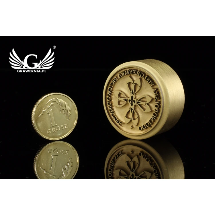 STEMPEL do wypalania logotypu na gorąco - średnica matrycy: 25mm - LASER 