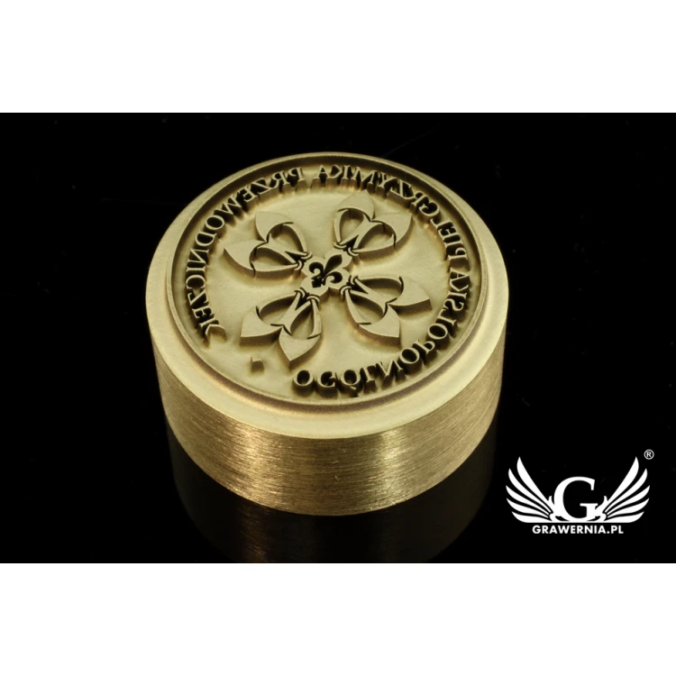 STEMPEL do wypalania logotypu na gorąco - średnica matrycy: 25mm - LASER 