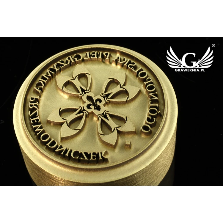 STEMPEL do wypalania logotypu na gorąco - średnica matrycy: 25mm - LASER 
