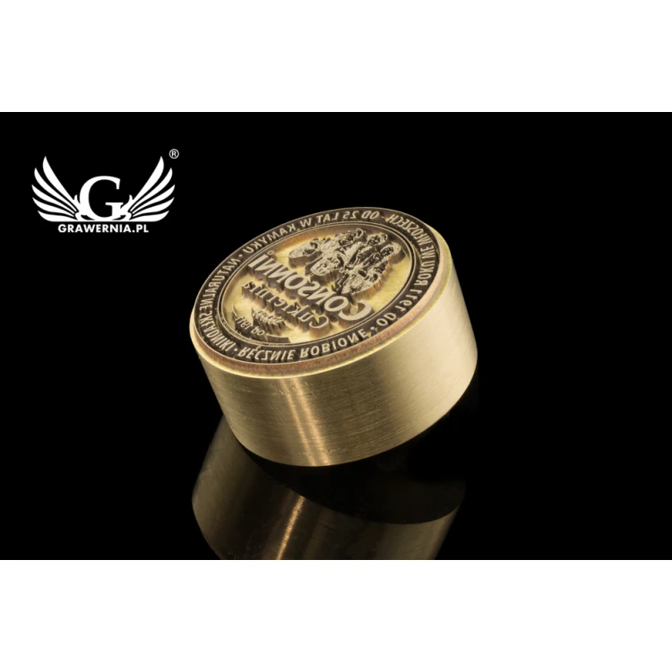 STEMPEL do wypalania logotypu na gorąco - średnica matrycy: 32mm - LASER 