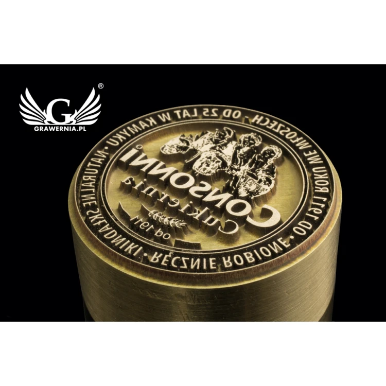 STEMPEL do wypalania logotypu na gorąco - średnica matrycy: 32mm - LASER 
