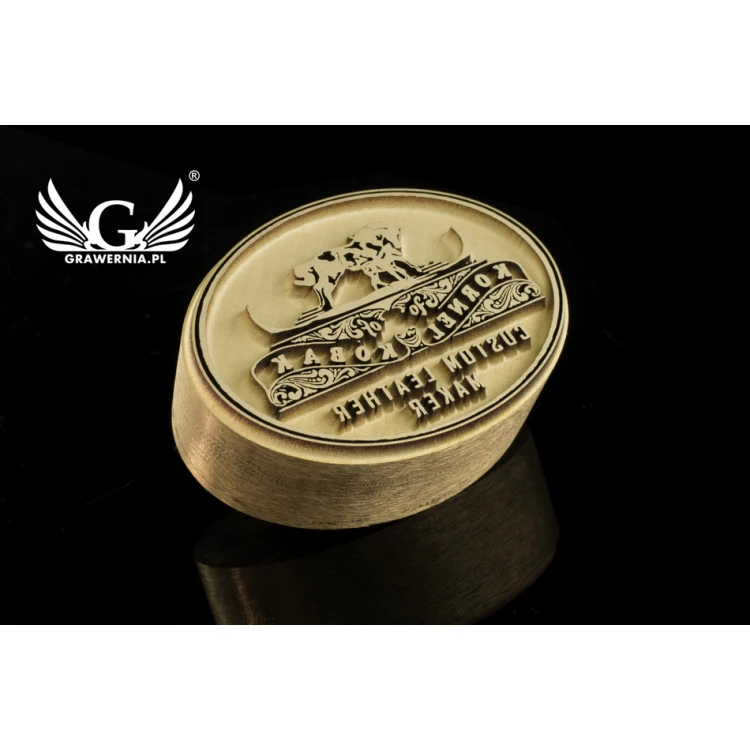 STEMPEL do wypalania logotypu na gorąco - wymiary matrycy: 34x25mm - LAS030