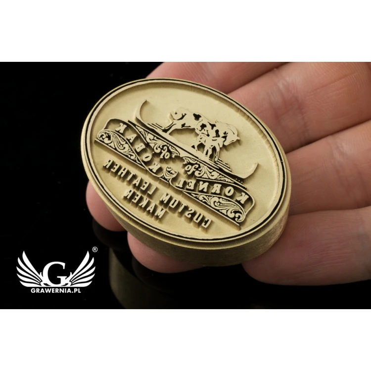 STEMPEL do wypalania logotypu na gorąco - wymiary matrycy: 34x25mm - LAS030
