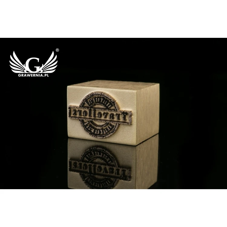 STEMPEL do wypalania logotypu na gorąco - wymiary matrycy: 17x12mm - LASER - LAS031