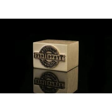 STEMPEL do wypalania logotypu na gorąco - wymiary matrycy: 17x12mm - LASER - LAS031