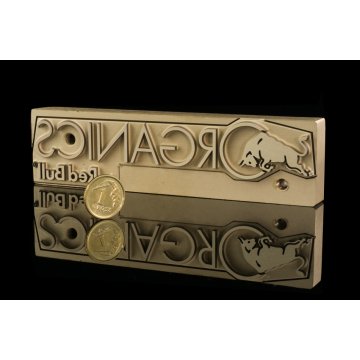 STEMPEL do wypalania logotypu na gorąco - wymiary matrycy: 123x32mm - LASER