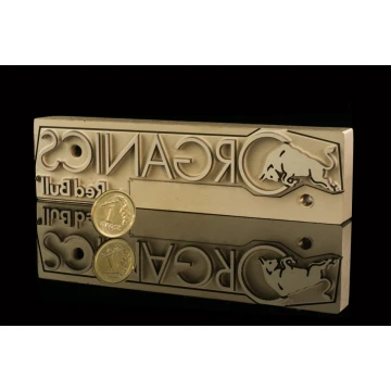 STEMPEL do wypalania logotypu na gorąco - wymiary matrycy: 123x32mm - LASER