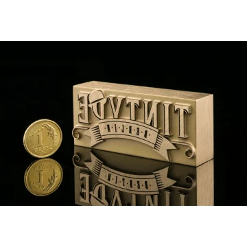 STEMPEL do wypalania logotypu na gorąco - wymiary matrycy: 61x26mm - LASER