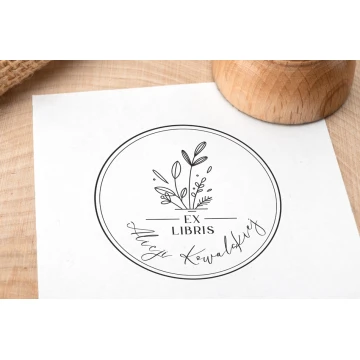 Stempel Ex Libris do odbijania w tuszu - średnica gryfu 50mm - EX010