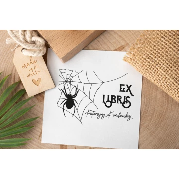 Stempel Ex Libris do odbijania w tuszu - wymiary gryfu 60x45mm - EX047