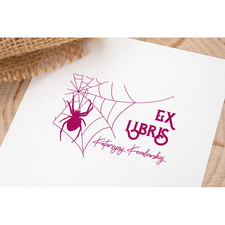 Stempel Ex Libris do odbijania w tuszu - wymiary gryfu 60x45mm - EX047