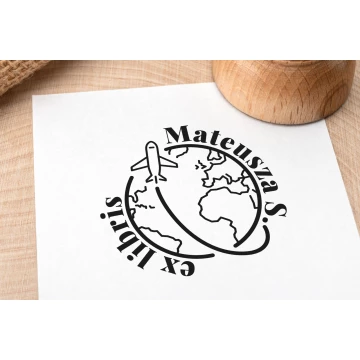 Stempel Ex Libris do odbijania w tuszu - średnica gryfu 50mm - EX049