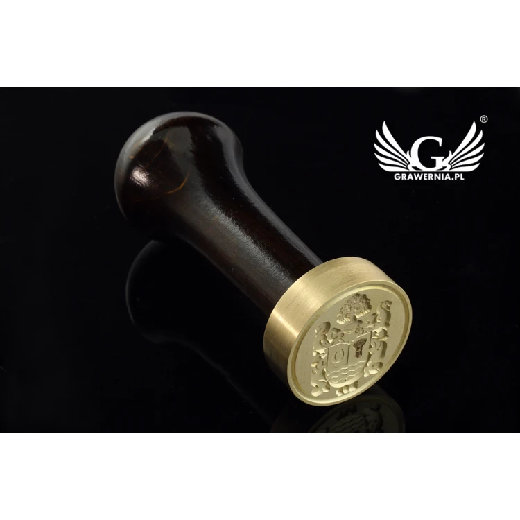 Stempel herbowy do odbijania w laku - CNC - średnica 33mm