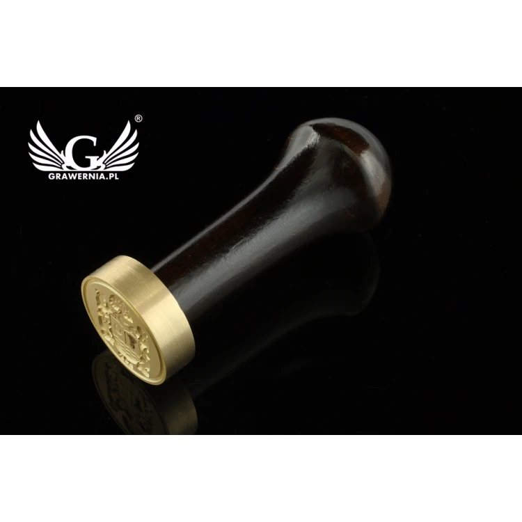 Stempel herbowy do odbijania w laku - CNC - średnica 33mm