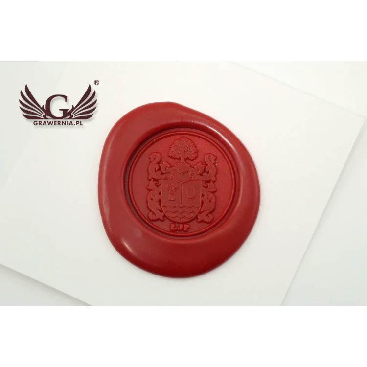 Stempel herbowy do odbijania w laku - CNC - średnica 33mm