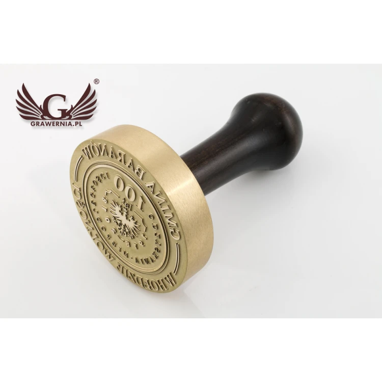 Stempel herbowy do odbijania tuszem - średnica 63mm - FIB070