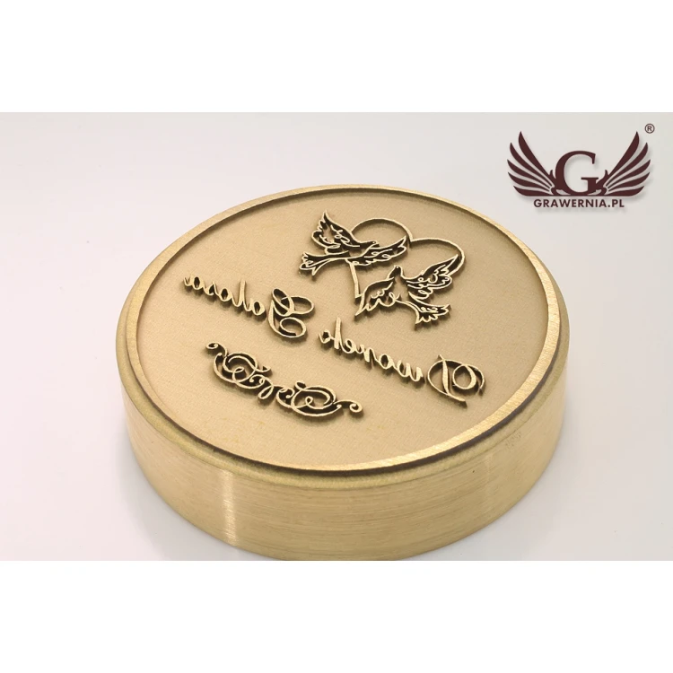 Pieczęć ozdobna do odbijania tuszem - średnica 38mm