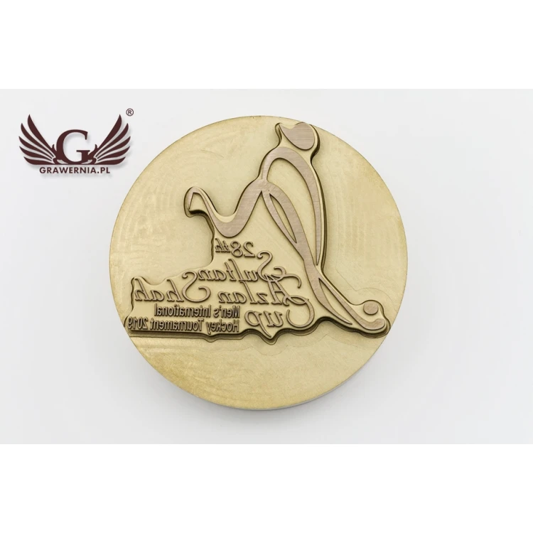 Stempel mosiężny do odbijania tuszem - średnica 63mm - FIB071