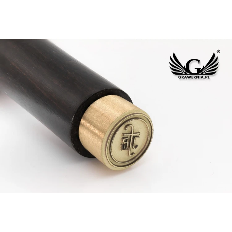 Stempel mosiężny do odbijania tuszem - średnica 15mm - FIB081