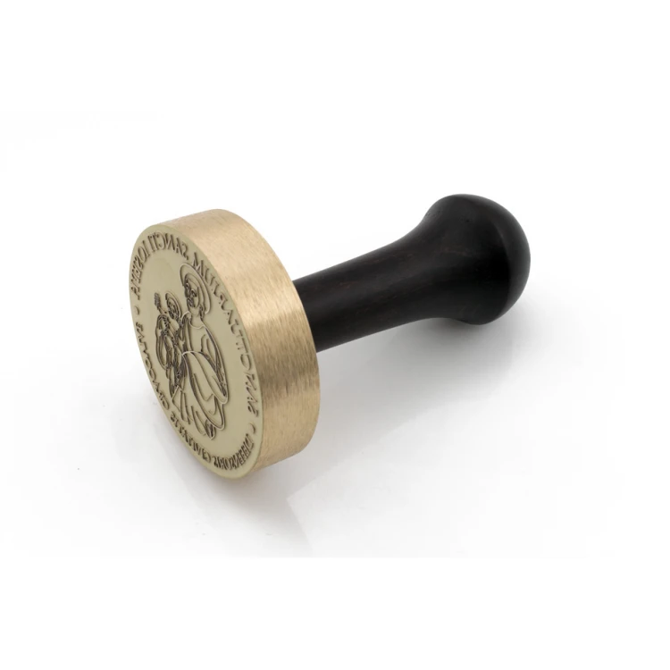 Stempel mosiężny do odbijania tuszem - średnica 60mm - FIB075