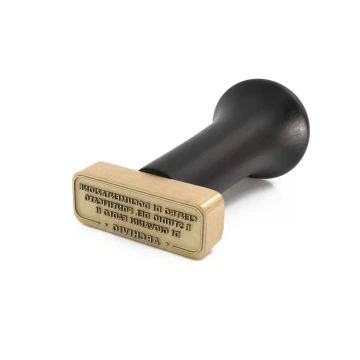 Stempel mosiężny do odbijania tuszem - wymiary: 42x17mm - FIB082
