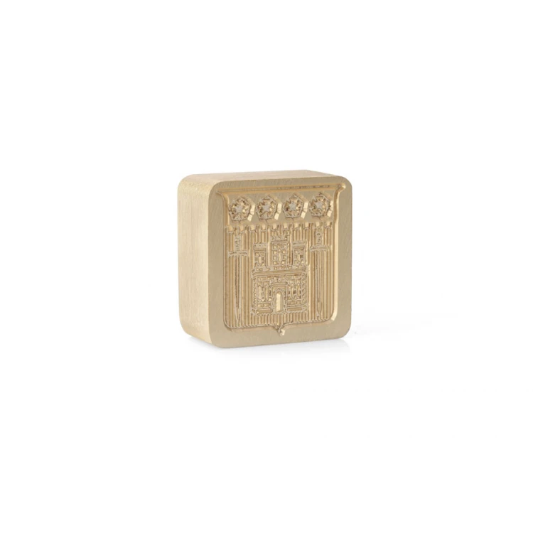 Stempel mosiężny do odbijania w laku - CNC - wym. 20x21mm - CNC102