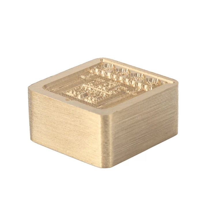 Stempel mosiężny do odbijania w laku - CNC - wym. 20x21mm - CNC102