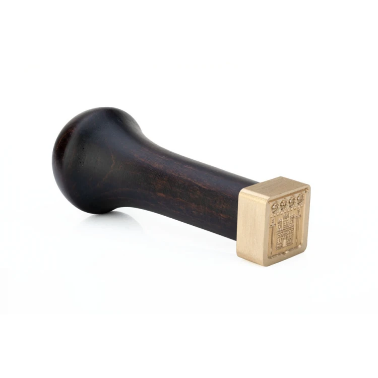 Stempel mosiężny do odbijania w laku - CNC - wym. 20x21mm - CNC102