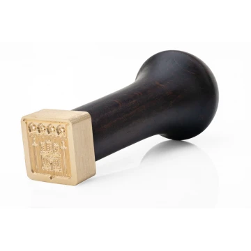 Stempel mosiężny do odbijania w laku - CNC - wym. 20x21mm - CNC102