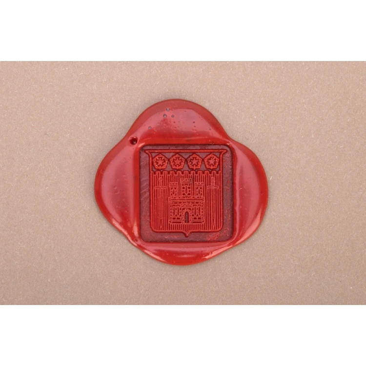 Stempel mosiężny do odbijania w laku - CNC - wym. 20x21mm - CNC102