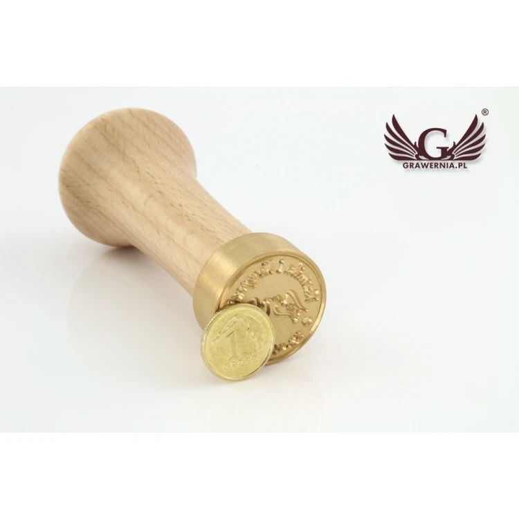 Stempel ślubny do odbijania w laku - CNC - średnica 24mm