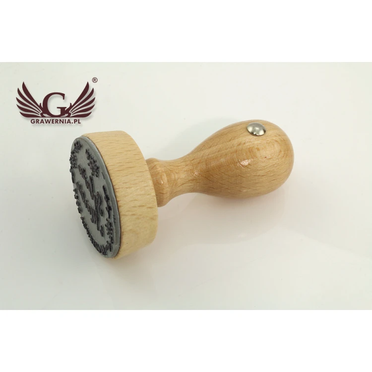 Stempel ślubny do odbijania w tuszu - średnica odbicia 38mm 