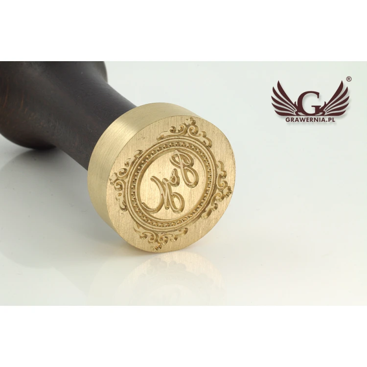 Stempel ślubny do odbijania w laku - CNC - średnica 30mm 